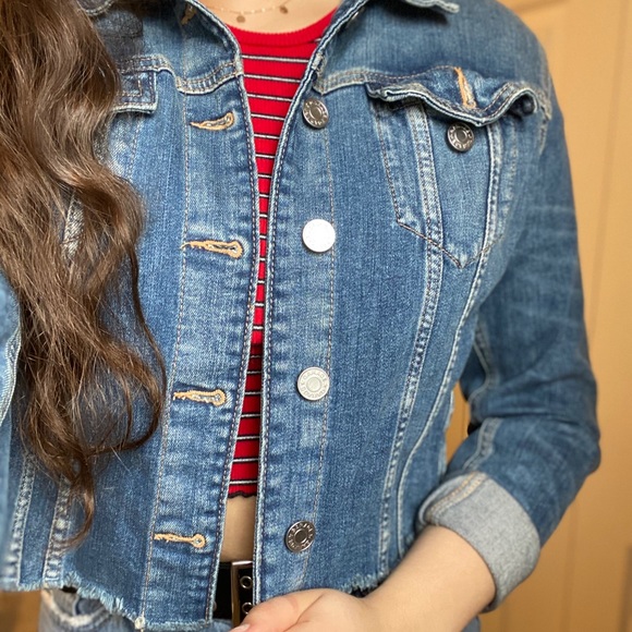 Distressed denim jacket - Picture 2 of 3